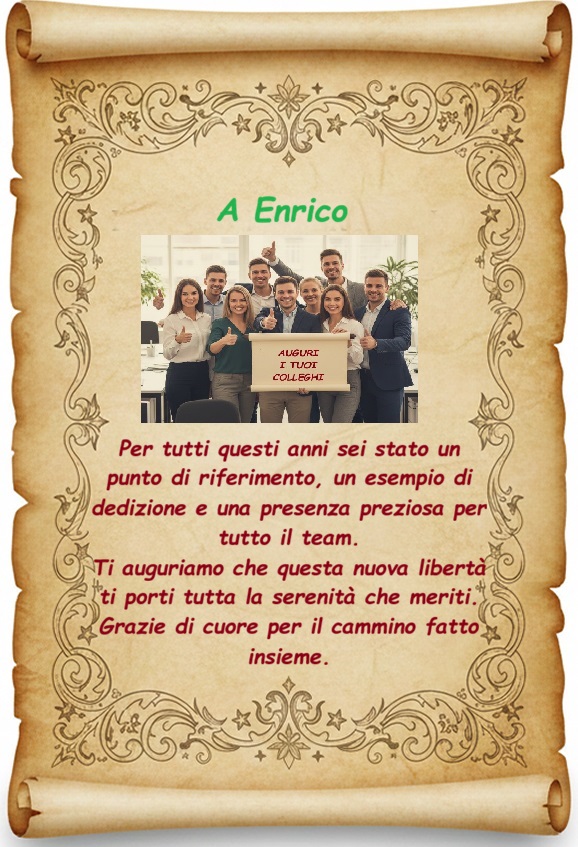 Pergamena per pensione